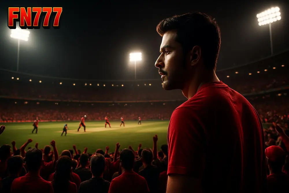 FN777 Bangladesh — a stadium crowd watching a cricket match under bright lights